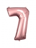 Large Number 7 Rose Gold Foil Balloon N34