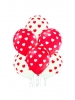 Balon latex D11 Brush Hearts 6 kom