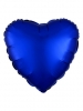 Standard Silk Lustre Navy Blue Heart C16