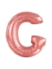 Large Letter G Rose Gold Foil Balloon N34