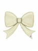 SATIN CREAM BOW 41' pkg