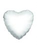 Standard Metallic White Heart Foil Balloon C16