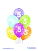 Balon latex D11 5th Birthday 6 komada