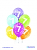 Balon latex D11 7th Birthday 6 komada