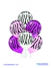 Balon latex D11 Zebra Stripes 6 komada