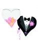 S/Shape Wedding Couple Hearts P35